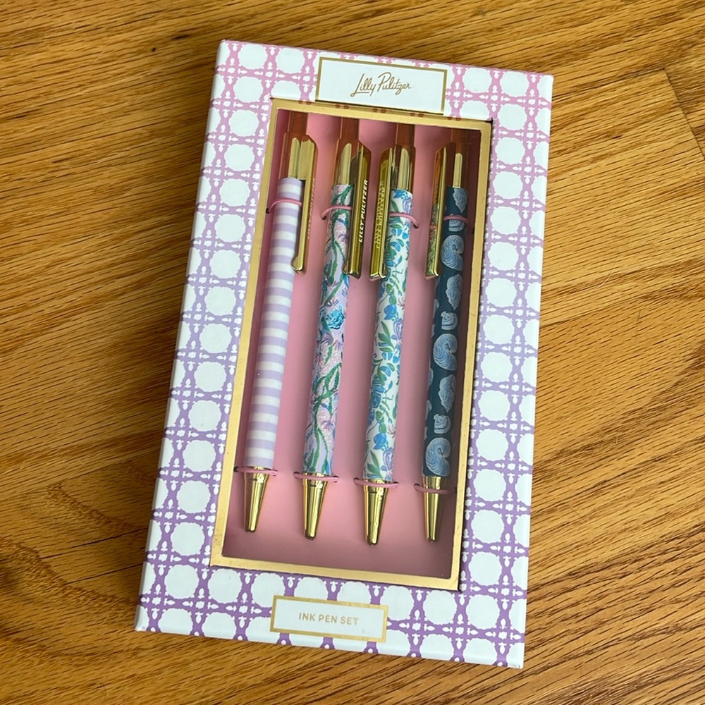 NEW Lilly Pulitzer Ink Pen Set